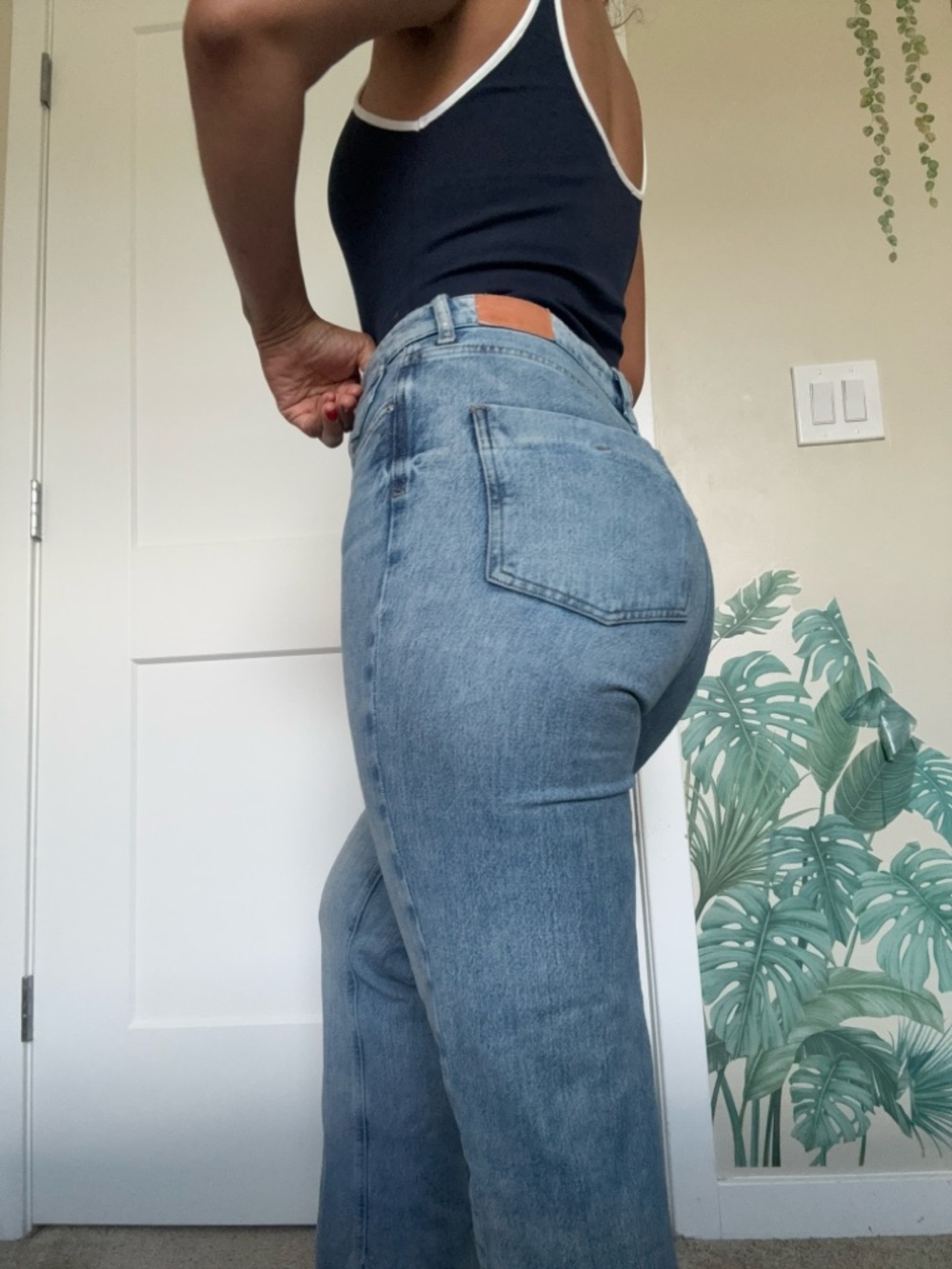 Zara High Rise  flare Jeans